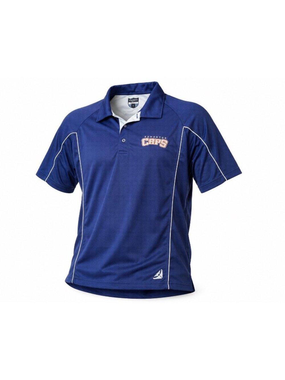 Whiteridge Edmonton Capitals Golf Polo Shirt Mens L Blue Dry Fit Baseball Rare